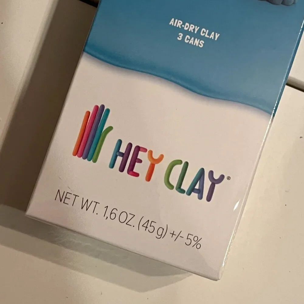 Hey Clay Aliens Big Foot Air Dry‎ Modeling Clay (Set of 2) NEW
